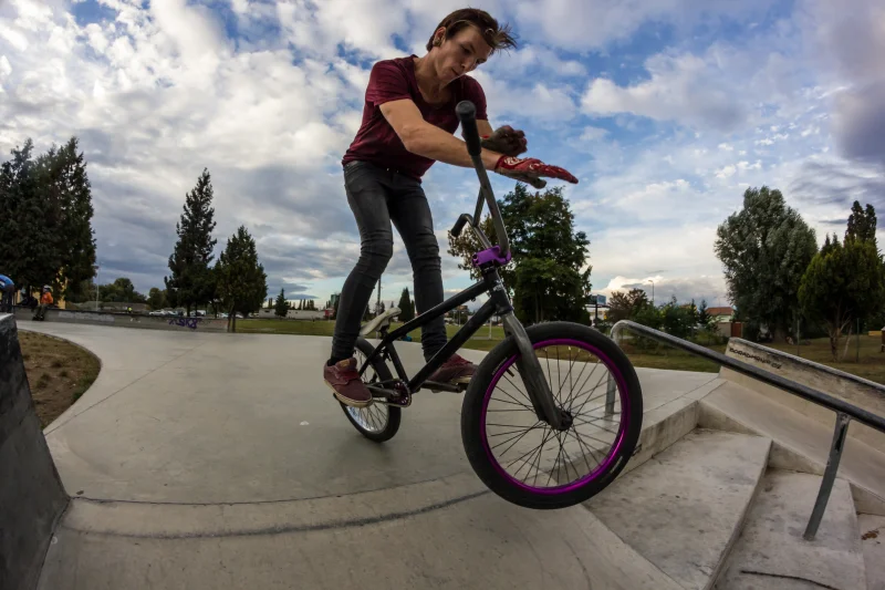 Skateboarding a BMX